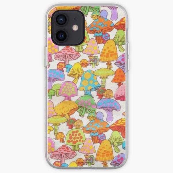 y2k rainbow mushroom iPhone Soft Case