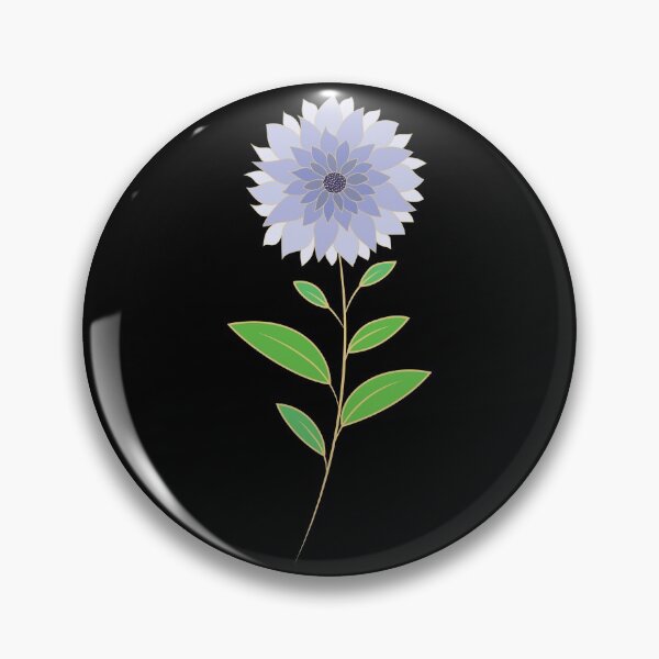Item preview, Blue Dahlia stalk designed and sold by The Pattern Mill.