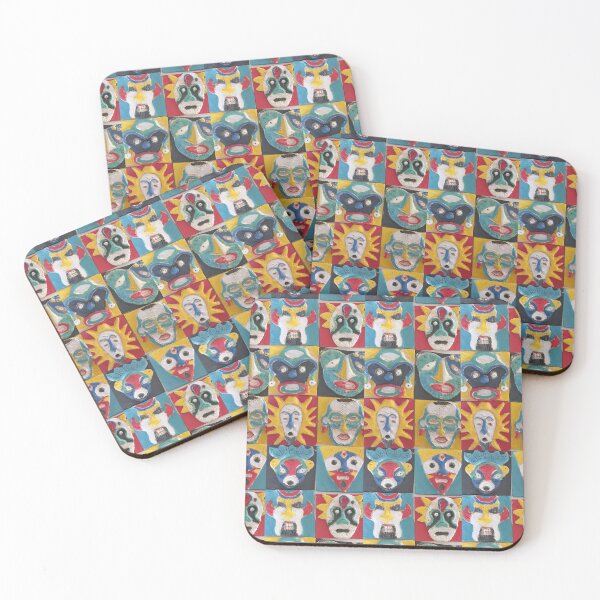 Item preview,  Clay tiles masks designed and sold by danshiloh.