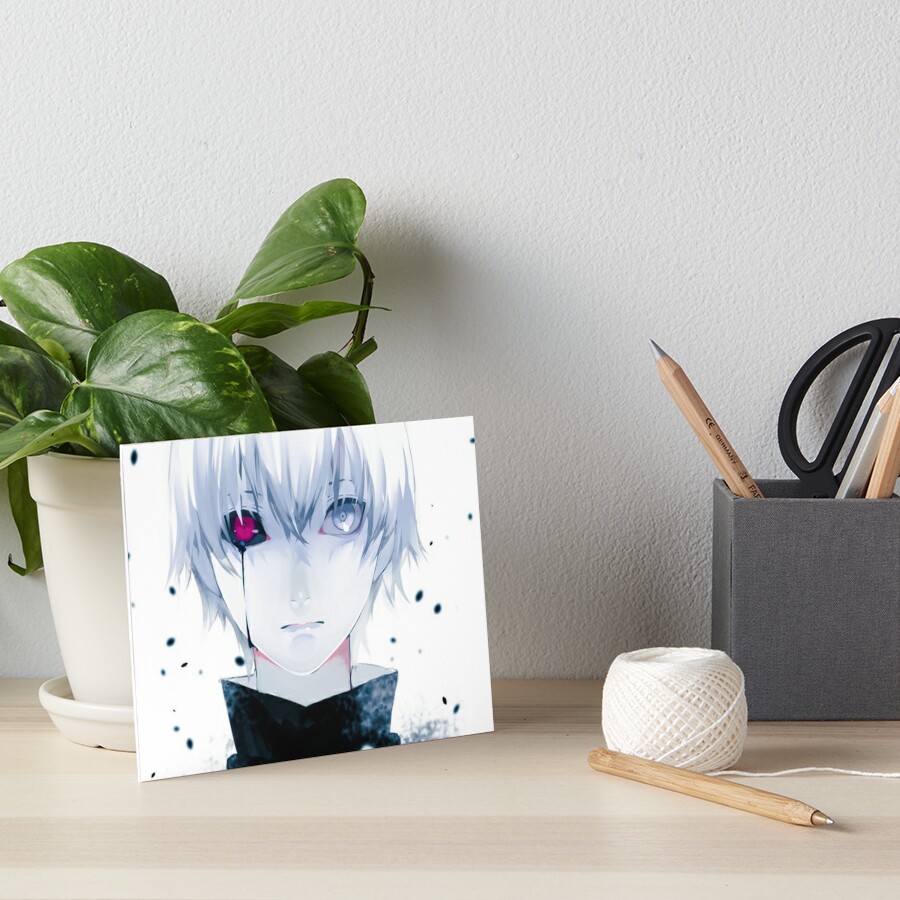 Ken Kaneki Tokyo Ghoul Art Board Print By Meldov Redbubble