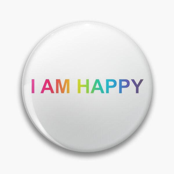 Item preview, I am happy - rainbow (white) designed and sold by JessisArt.
