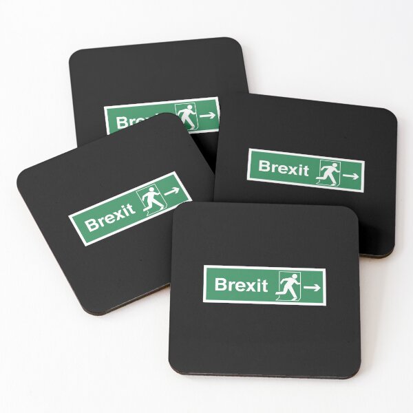 Item preview, Brexit Exit Green Way Out Airport EU UK Great Britain Sign designed and sold by twHistory.