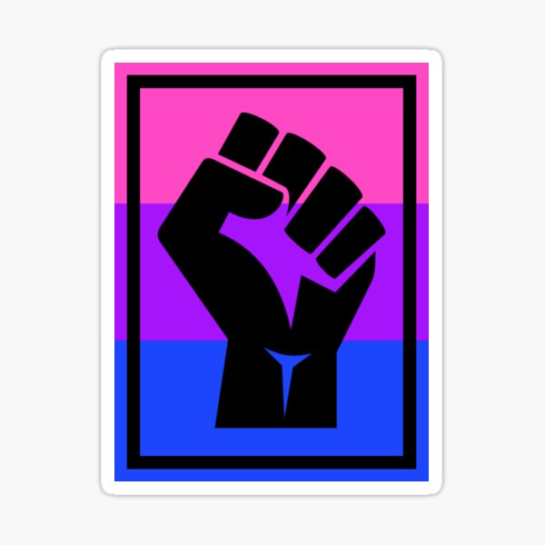 Blm Fist Bisexual1 Sticker By Ashleenychee44 Redbubble 2261