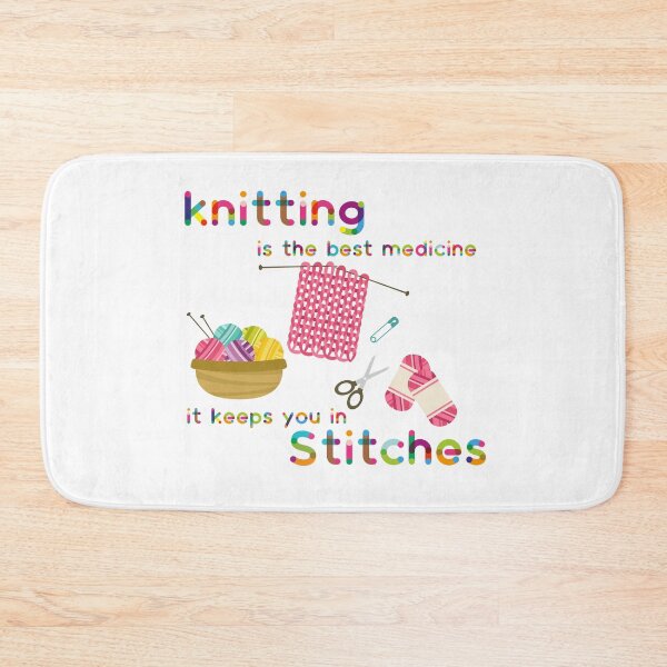 Item preview, Knitting Is The Best Medicine designed and sold by suziigifts.