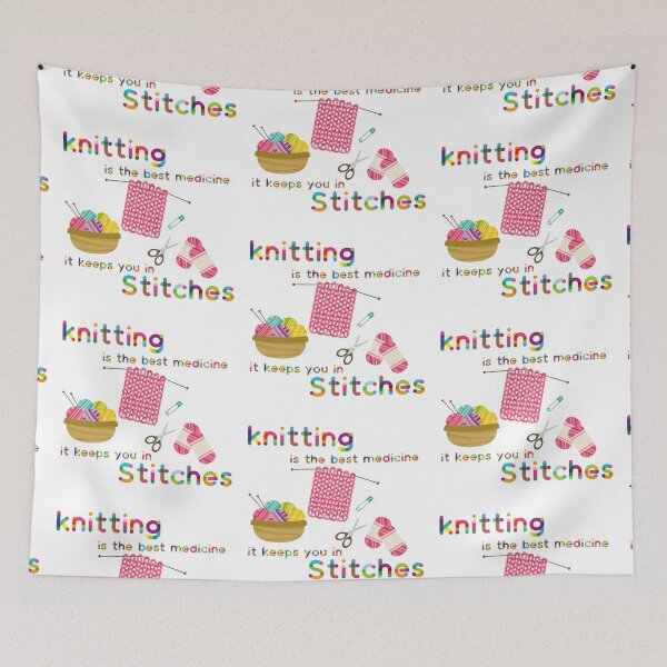 Item preview, Knitting Is The Best Medicine designed and sold by suziigifts.
