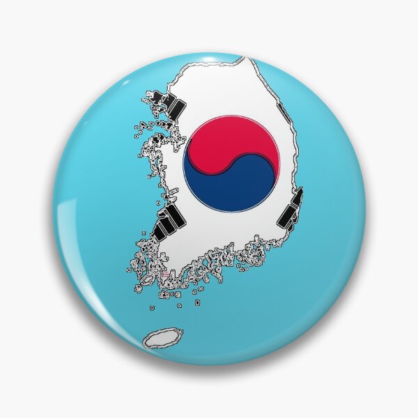 Item preview, South Korea Map With South Korean Flag designed and sold by Havocgirl.