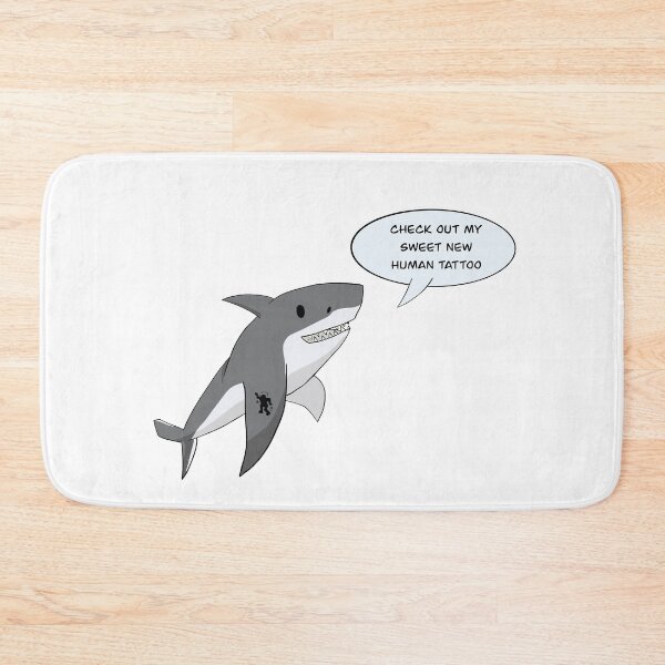 Item preview, Shark with human tattoo designed and sold by lazyphilosopher.