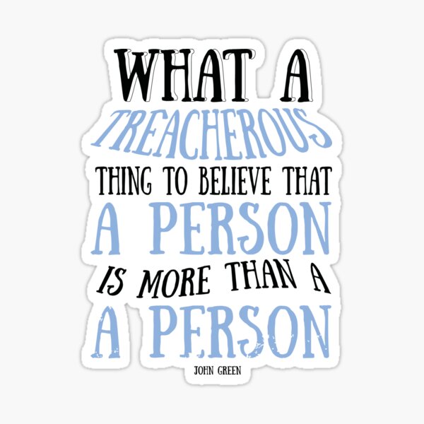 PAPER TOWNS QUOTE Sticker