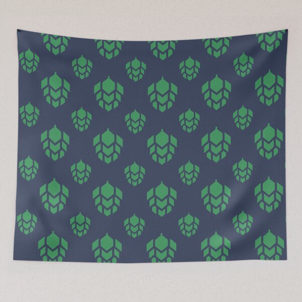 Item preview, Green Beer Modern hops Pattern designed and sold by Byfab.
