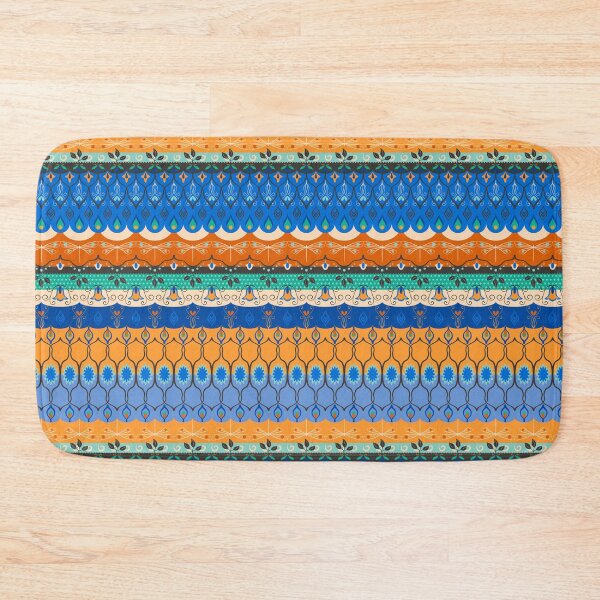 Item preview, Boho Dragonfly Beachy Blues and Orange Pattern designed and sold by Diana Garrison.