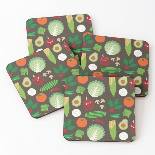 Item preview, Pepper Radish Broccoli Avocado Corn Vegetable Pattern designed and sold by DOODL.