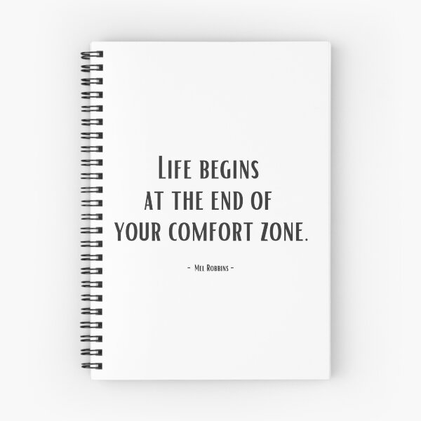 Item preview, Life begins at the end of your comfort zone. - Mel Robbins designed and sold by EnlightParis.