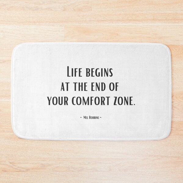 Item preview, Life begins at the end of your comfort zone. - Mel Robbins designed and sold by EnlightParis.