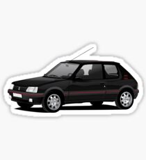 Peugeot 205 GTi black Sticker