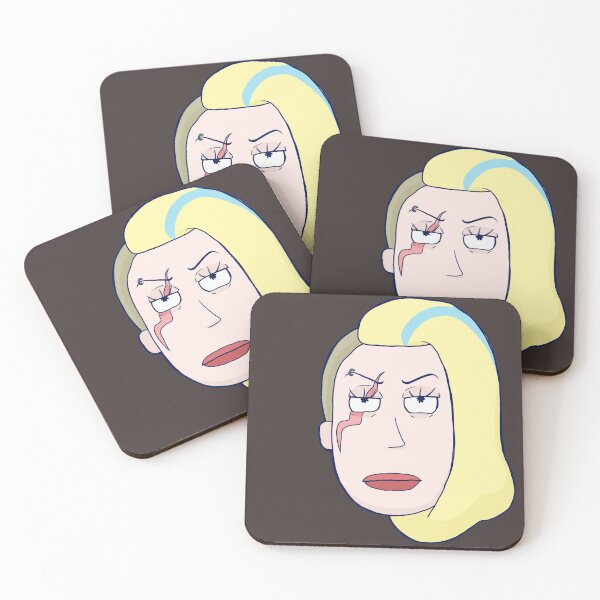 Space Clone Beth - Rick and Morty Coasters (Set of 4)