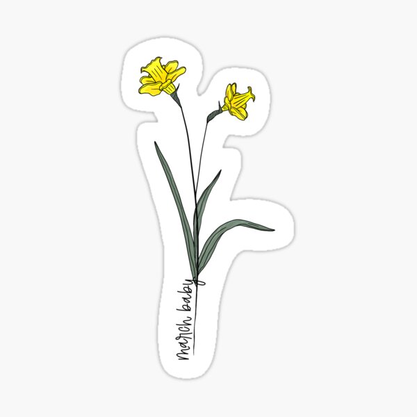 Birth Flower Stickers - Roots & Rain Designs