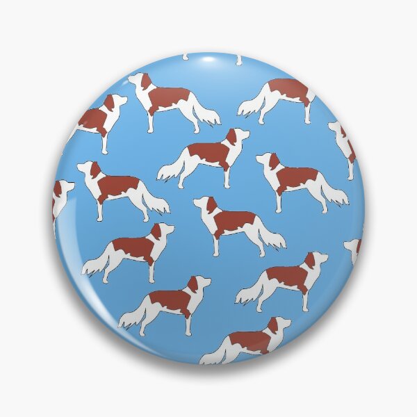 Item preview, Kooikers on blue designed and sold by Tillowin.