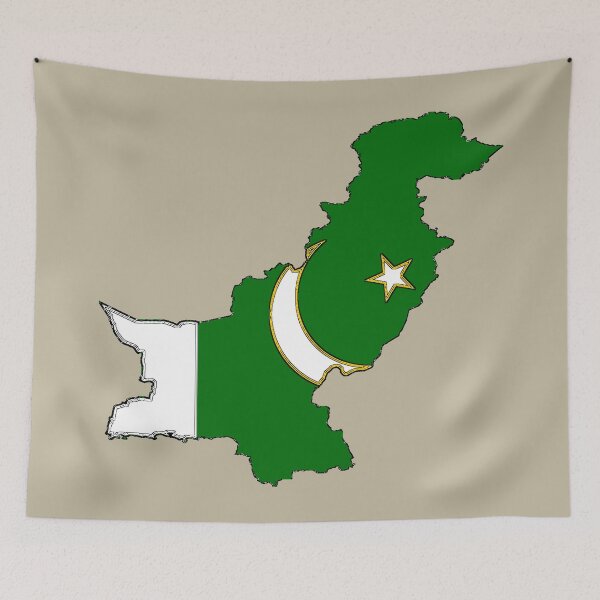 Item preview, Pakistan Map With Pakistani Flag designed and sold by Havocgirl.