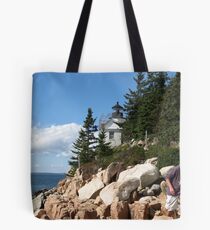 Bass Harbor Head Lighthouse Tote Bag