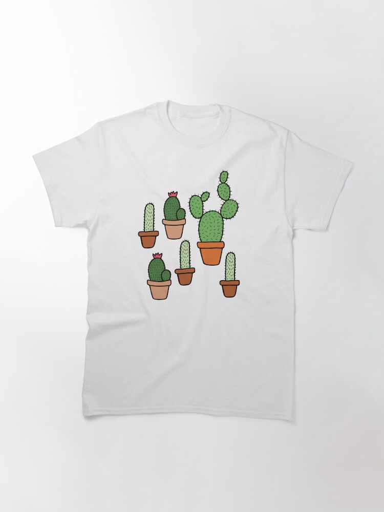 Alternate view of Pink Cactus Pattern Classic T-Shirt