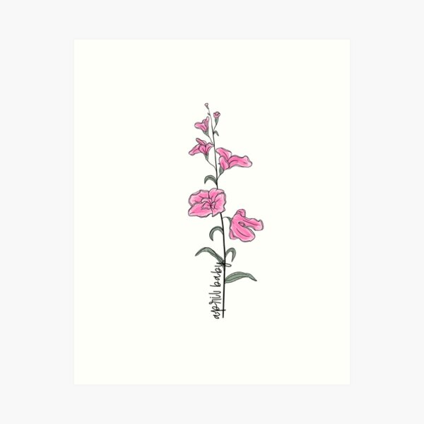 April Birth Flower Tattoo Daisy  Sweet Pea  Tattoo Glee