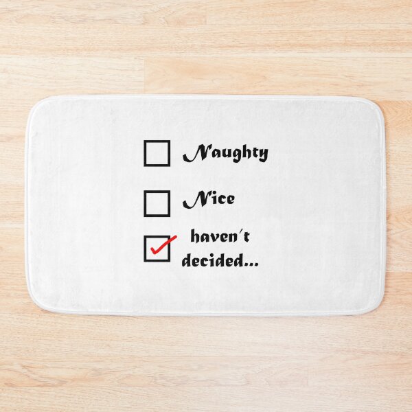 Item preview, Christmas Naughty Nice Haven't Decided Checklist designed and sold by juniperdesign.