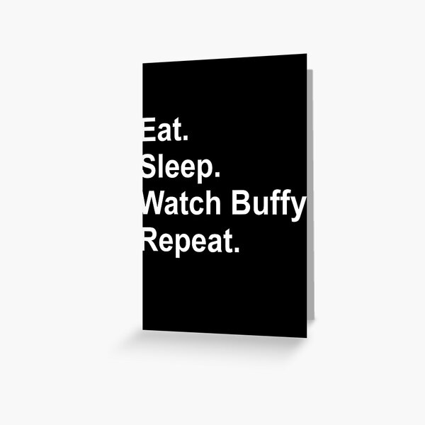 Eat. Sleep. Watch Buffy. Repeat. Soft Foot Pad Room Goods Rug Carpet Btvs  Buffy The Vampire - AliExpress