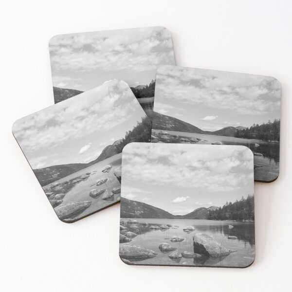 Item preview, Acadia National Park Jordan Pond & The Bubbles Black and White designed and sold by maddiebusick.
