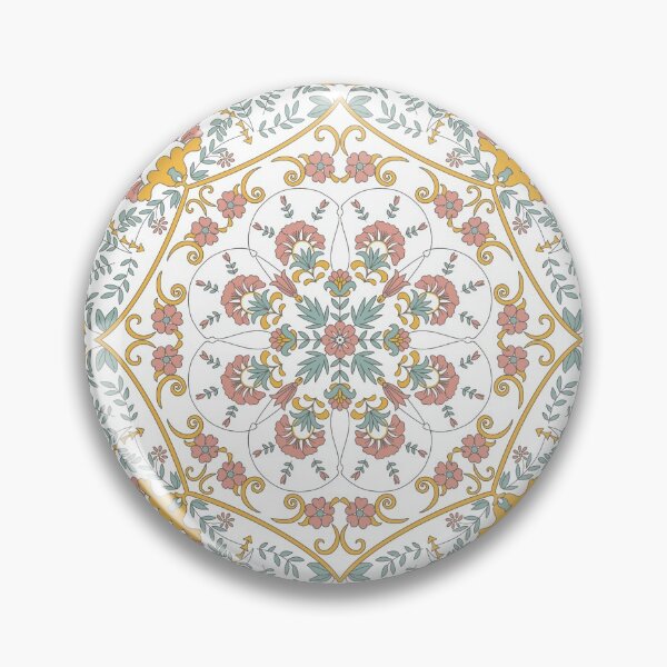 Item preview, Green, Pink and Yellow Medallion Pattern designed and sold by jamiemaher15.