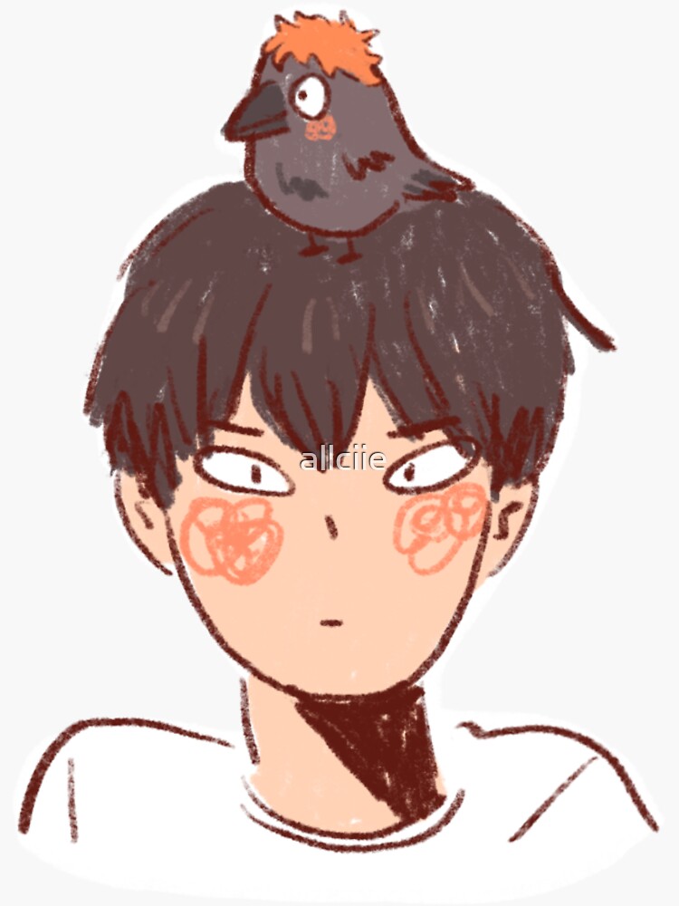 kageyama and hinata crow plush