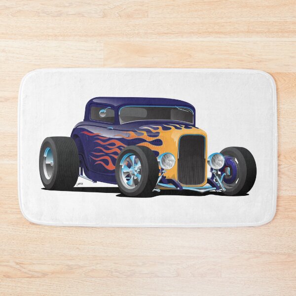 Item preview, Vintage Hot Rod Car with Classic Flames designed and sold by hobrath.