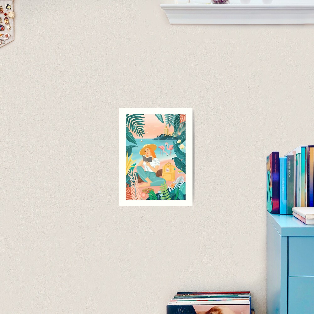 Flamingos Art Print