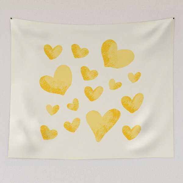 Item preview, Golden Yellow Heart Pattern designed and sold by murialbezanson.