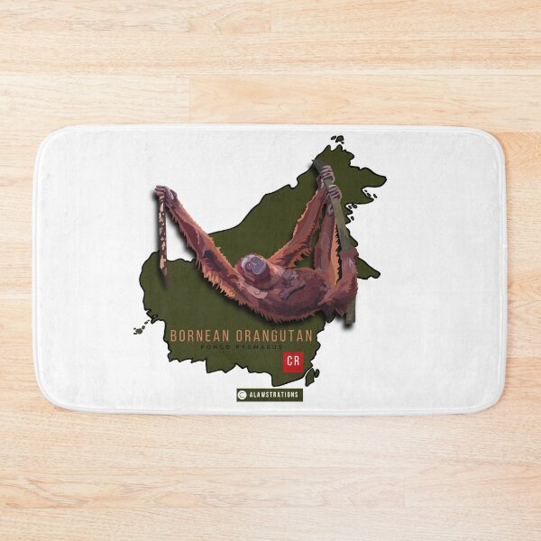 Item preview, Bornean Orangutan (Pongo pygmaeus) designed and sold by Alawstrations.