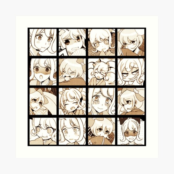 Hiyoko Manga Collection Colored Art Print By Attic Worms Redbubble