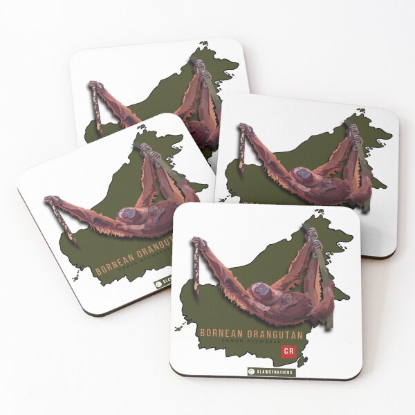 Item preview, Bornean Orangutan (Pongo pygmaeus) designed and sold by Alawstrations.