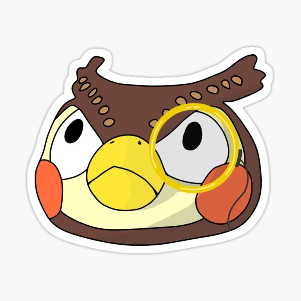 Item preview, Blathers Thinking Emoji designed and sold by j2vez.