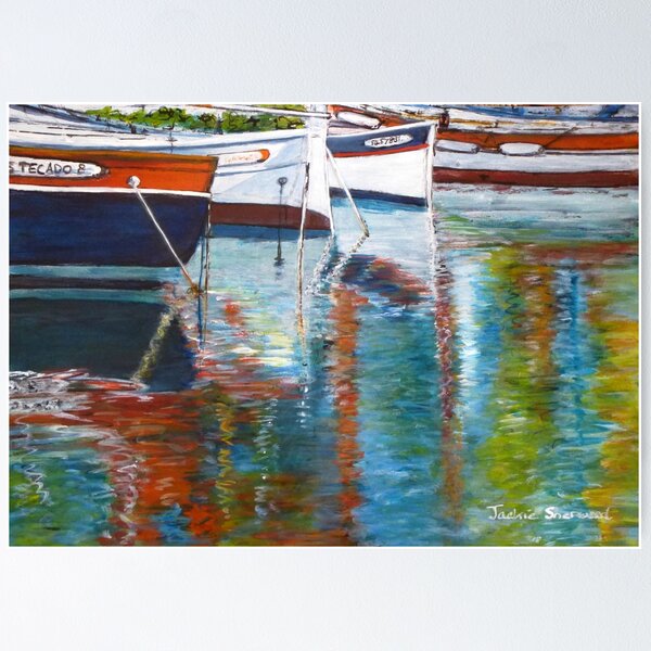 Aperçu de l'œuvre French Reflections, Sanary sur Mer, France créée et vendue par JackieSherwood.