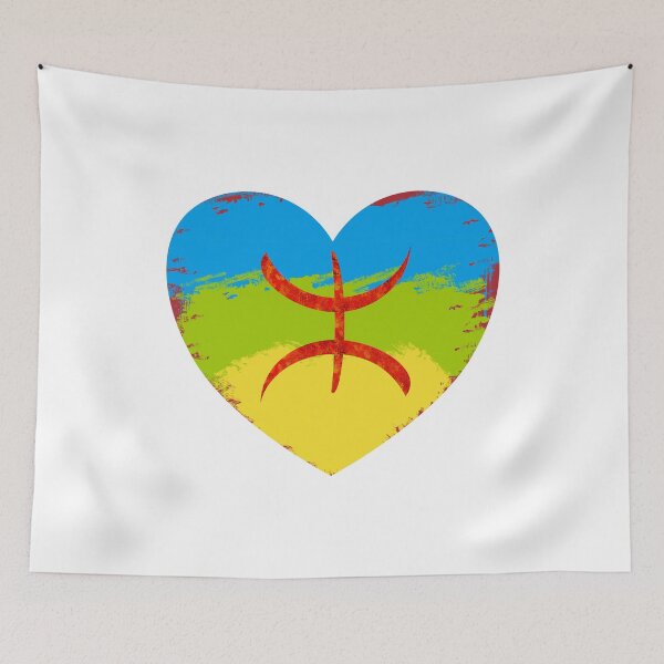 Item preview, Amazigh Love Heart Flag - Berber Heart Flag designed and sold by CulverArt.