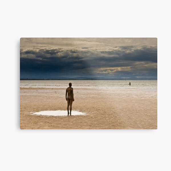 Crosby Beach - Anthony Gormley Statues Metal Print