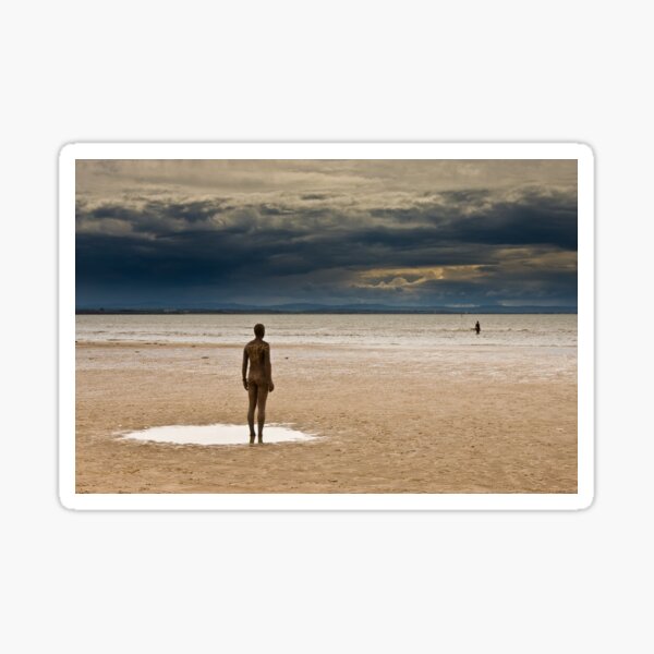 Crosby Beach - Anthony Gormley Statues Sticker
