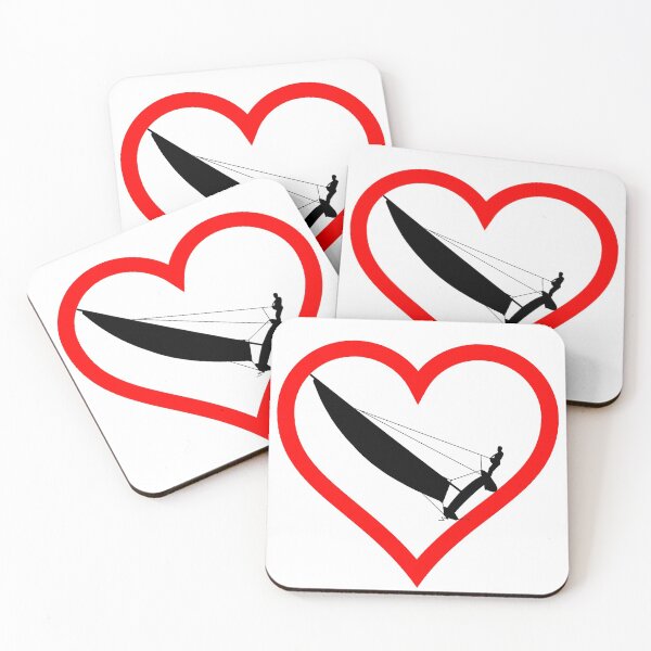 Item preview, Red heart contour with catamaran designed and sold by der-berliner.
