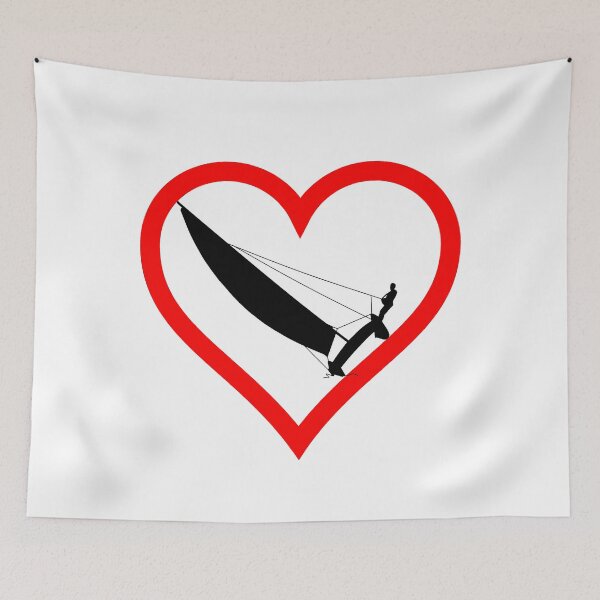 Item preview, Red heart contour with catamaran designed and sold by der-berliner.