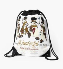 Snow Play Drawstring Bag