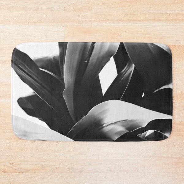 Item preview, leaves texture abstract background in black and white designed and sold by Mrvell.