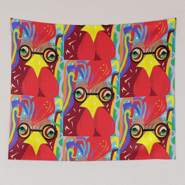Item preview, Rooster with Glasses designed and sold by EloiseArt.