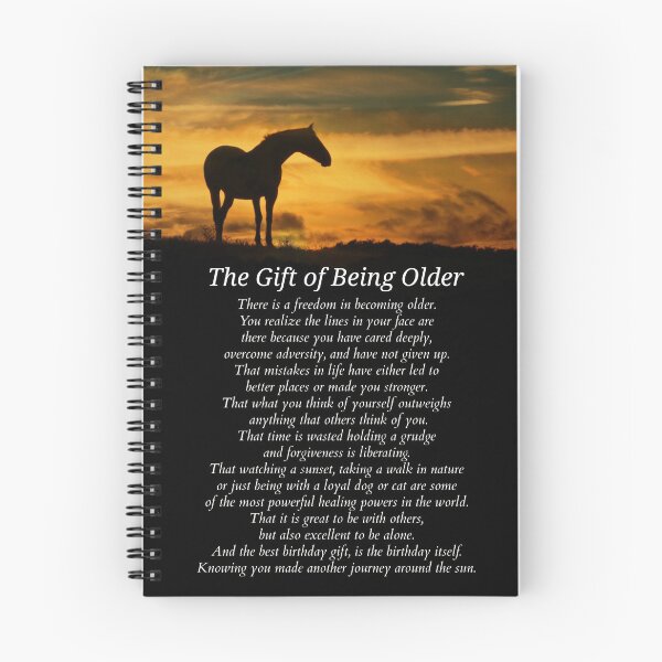 Item preview, Getting Older Birthday with Horse and Sunset designed and sold by Stephanie Laird.