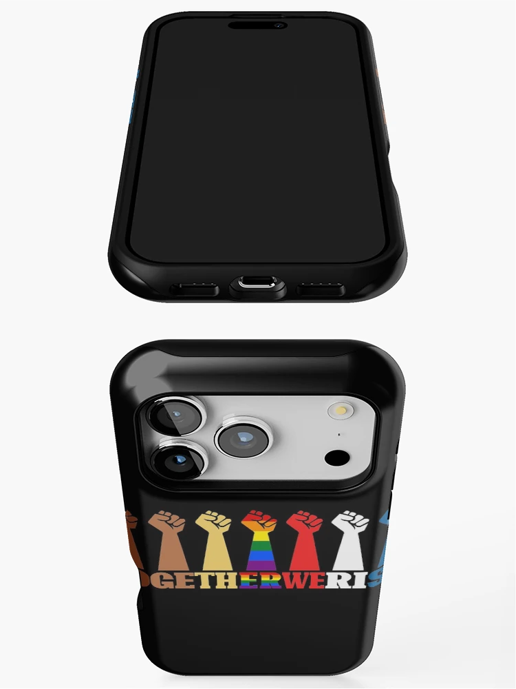 Thumbnail 3 of 4, iPhone Case, Together We Rise - Unity Design designed and sold by Jessica Marshall.