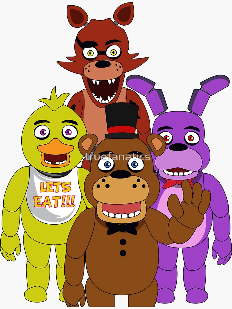 FNAF 2 Withered Animatronic Sticker Pack Sticker for Sale by RodaAnimation