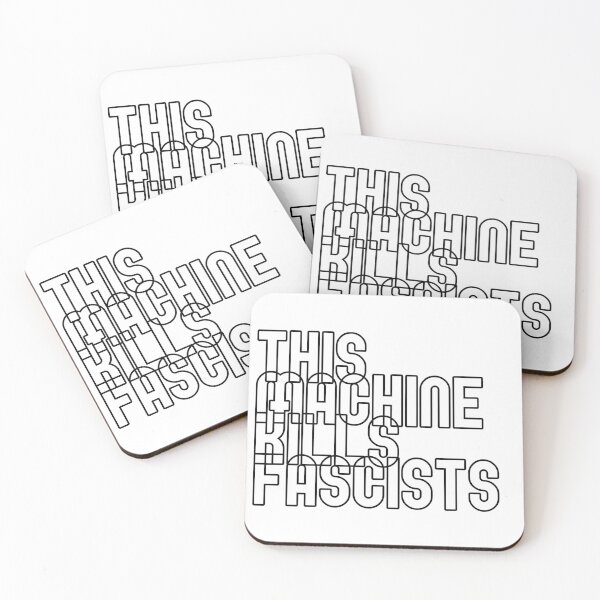 Item preview, This machine kills fascists - outline designed and sold by guipires.